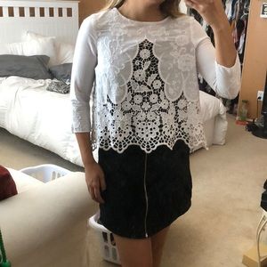❌SOLD❌ Urban Outfitters White Lace Top